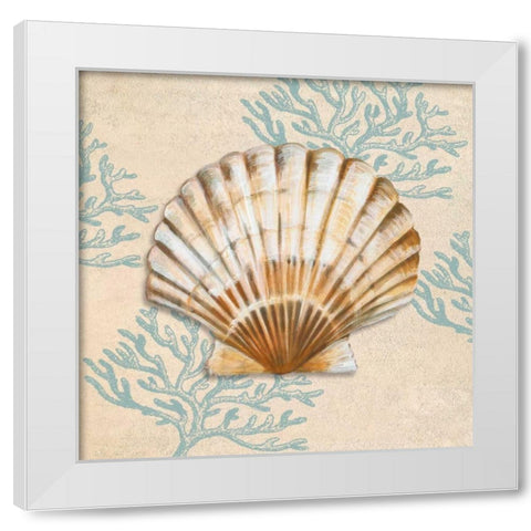 Ocean Gift II White Modern Wood Framed Art Print by Broome, Ted