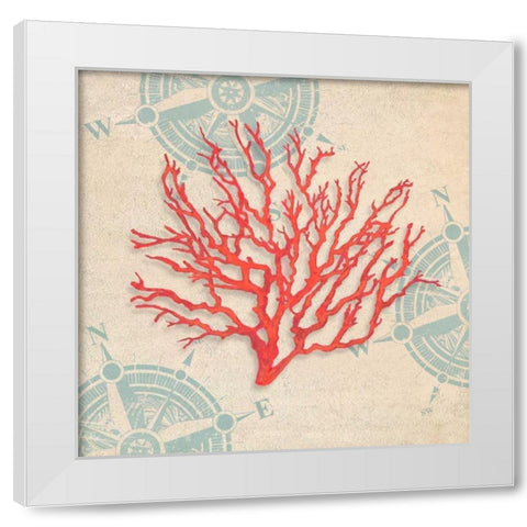 Ocean Gift IV White Modern Wood Framed Art Print by Broome, Ted