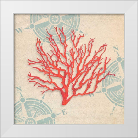 Ocean Gift IV White Modern Wood Framed Art Print by Broome, Ted