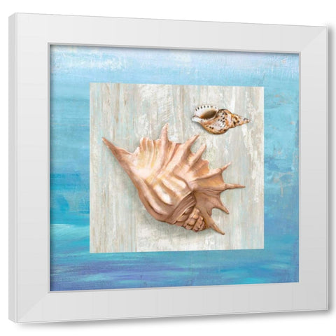 From the Sea III White Modern Wood Framed Art Print by Broome, Ted