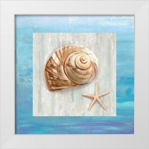 From the Sea IV White Modern Wood Framed Art Print by Broome, Ted