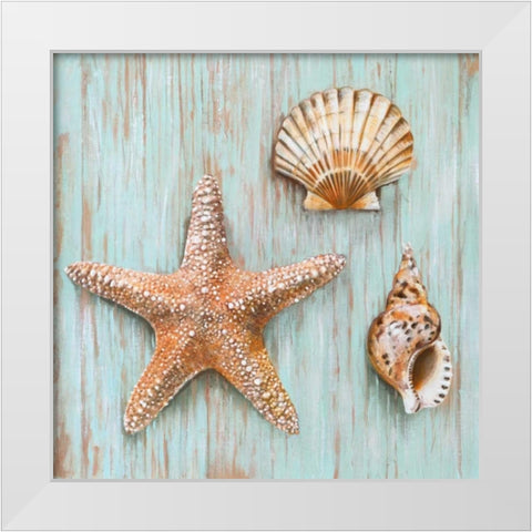 Bretagne IV White Modern Wood Framed Art Print by Broome, Ted