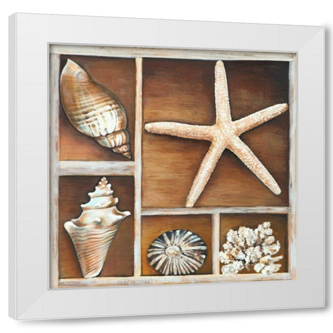 From the Ocean II White Modern Wood Framed Art Print by Broome, Ted