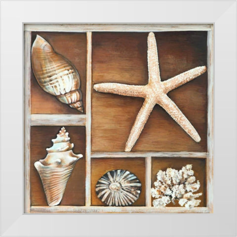 From the Ocean II White Modern Wood Framed Art Print by Broome, Ted
