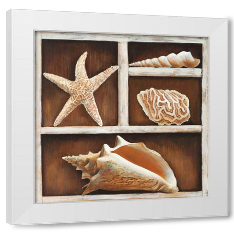 From the Ocean III White Modern Wood Framed Art Print by Broome, Ted