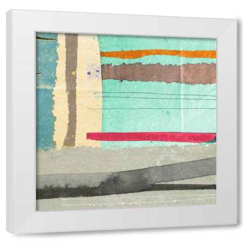 Straight Away II White Modern Wood Framed Art Print by Viola, Bertel