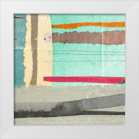 Straight Away II White Modern Wood Framed Art Print by Viola, Bertel