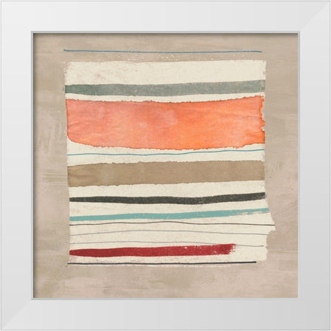 Washed Away I White Modern Wood Framed Art Print by Viola, Bertel