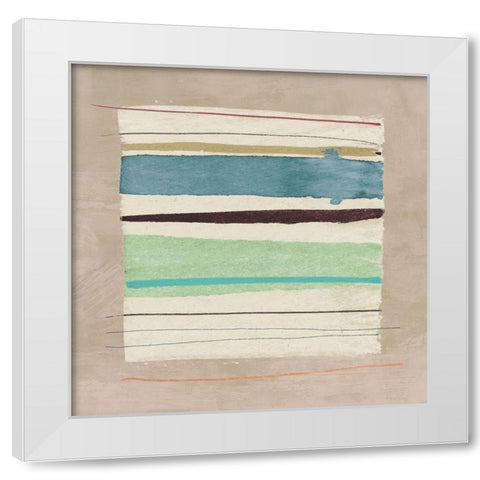 Washed Away II White Modern Wood Framed Art Print by Viola, Bertel