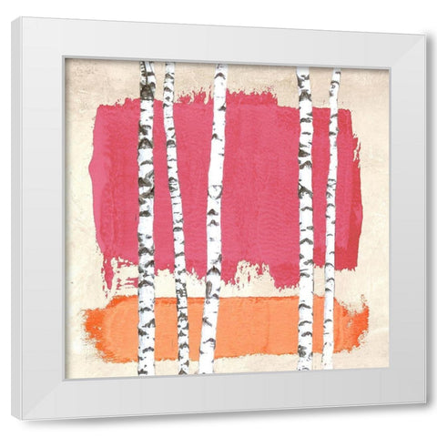 Abstract Nature II White Modern Wood Framed Art Print by Viola, Bertel