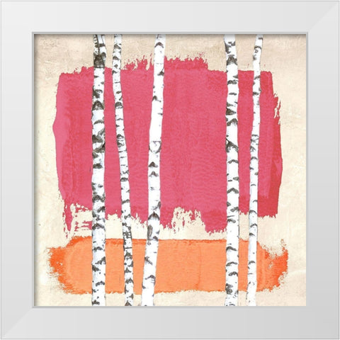 Abstract Nature II White Modern Wood Framed Art Print by Viola, Bertel