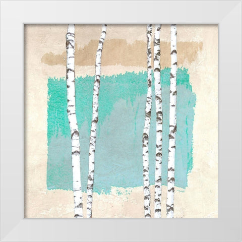 Abstract Nature IV White Modern Wood Framed Art Print by Viola, Bertel
