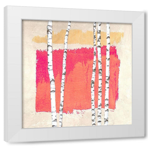 Abstract Nature I White Modern Wood Framed Art Print by Viola, Bertel