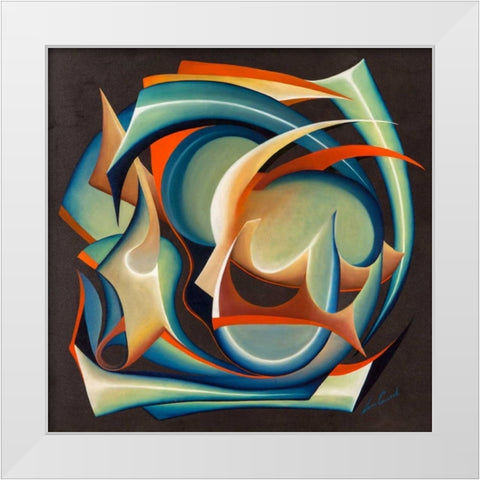 Inverno White Modern Wood Framed Art Print by Ceccarelli, Laura