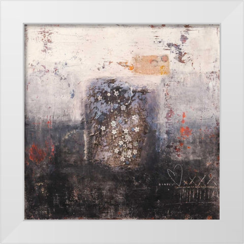 Mio unico bene White Modern Wood Framed Art Print by Simoncelli, Charaka