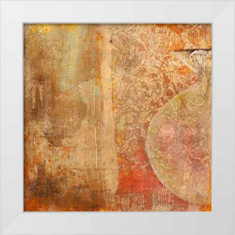 Dharma I White Modern Wood Framed Art Print by Simoncelli, Charaka