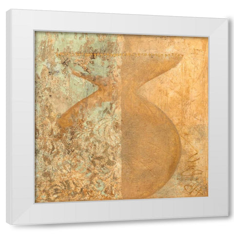 Elisir I White Modern Wood Framed Art Print by Simoncelli, Charaka