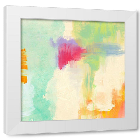 Colorama II White Modern Wood Framed Art Print by Olin, Chaz