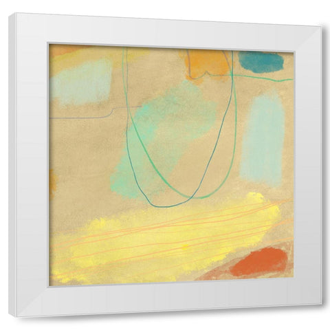 Scribbles II White Modern Wood Framed Art Print by Olin, Chaz