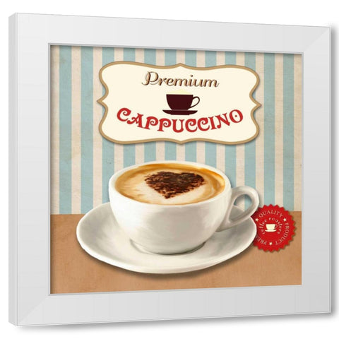 Premium Cappuccino White Modern Wood Framed Art Print by Teller, Skip