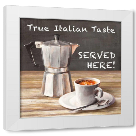 True Italian Taste White Modern Wood Framed Art Print by Teller, Skip