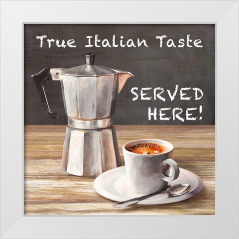 True Italian Taste White Modern Wood Framed Art Print by Teller, Skip