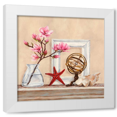 Memoires de voyage I White Modern Wood Framed Art Print by Dellal, Remy