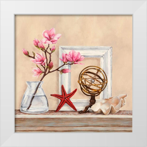 Memoires de voyage I White Modern Wood Framed Art Print by Dellal, Remy