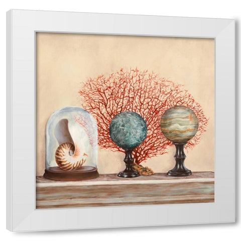 Memoires de voyage II White Modern Wood Framed Art Print by Dellal, Remy