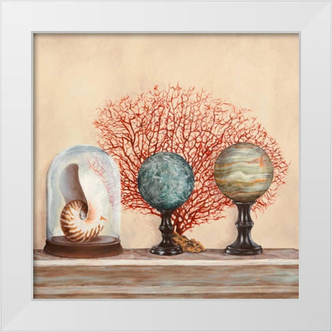 Memoires de voyage II White Modern Wood Framed Art Print by Dellal, Remy