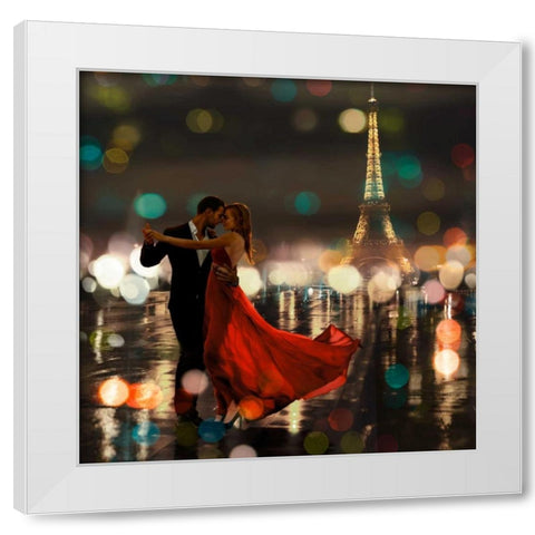 Midnight in Paris White Modern Wood Framed Art Print by Loumer, Dianne