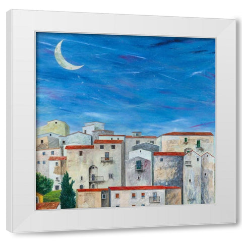 La voce del silenzio White Modern Wood Framed Art Print by Larotonda, Donato