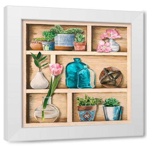 Collection de Memoires II White Modern Wood Framed Art Print by Dolci, Elena