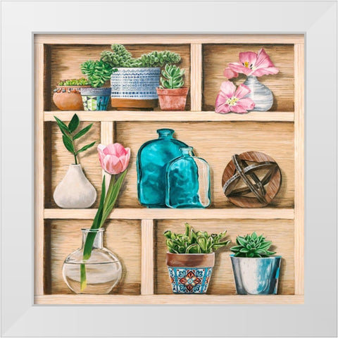 Collection de Memoires II White Modern Wood Framed Art Print by Dolci, Elena