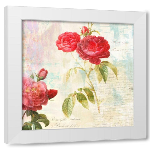 Redoutes Roses 2.0 - IIÂ  White Modern Wood Framed Art Print by Chestier, Eric