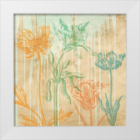 Botaniques Cochin 2 (detail) White Modern Wood Framed Art Print by Eric, Chestier