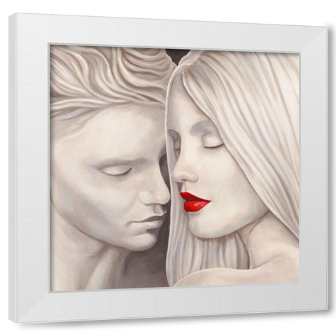 From Her to Eternity (detail) White Modern Wood Framed Art Print by Eleanor, Setti