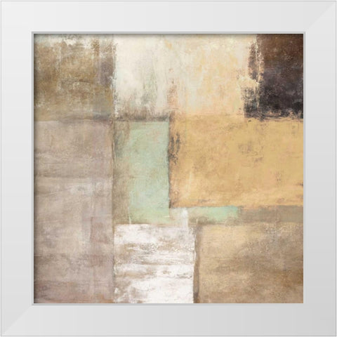 Plage I White Modern Wood Framed Art Print by Falcone, Ruggero
