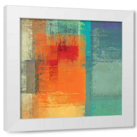 Rainbow Segment II White Modern Wood Framed Art Print by Ruggero, Falcone