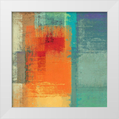 Rainbow Segment II White Modern Wood Framed Art Print by Ruggero, Falcone