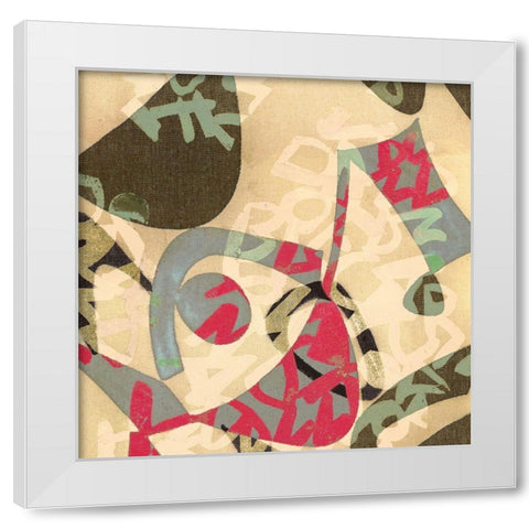 Manticore II (detail II) White Modern Wood Framed Art Print by Hype, Hopper