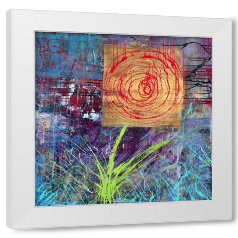 Natura White Modern Wood Framed Art Print by Corrado, Italo