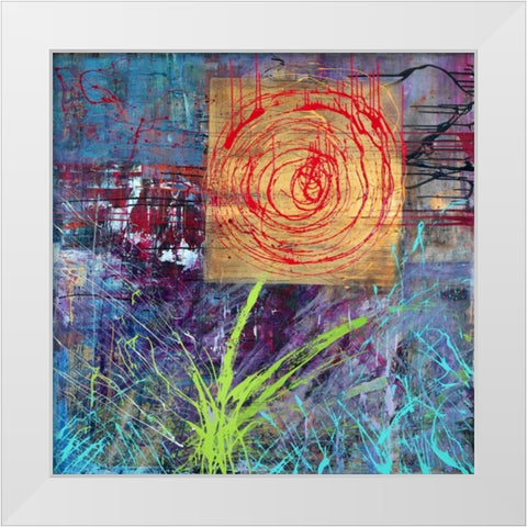 Natura White Modern Wood Framed Art Print by Corrado, Italo