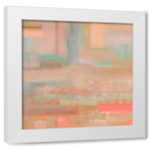 Risonanze White Modern Wood Framed Art Print by Corrado, Italo
