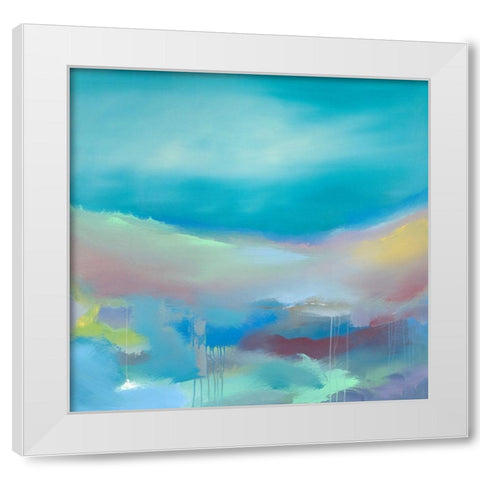 Serene White Modern Wood Framed Art Print by Corrado, Italo