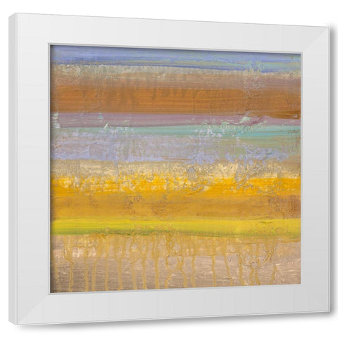 Geo I White Modern Wood Framed Art Print by Corrado, Italo