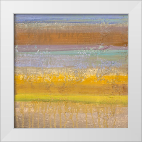 Geo I White Modern Wood Framed Art Print by Corrado, Italo