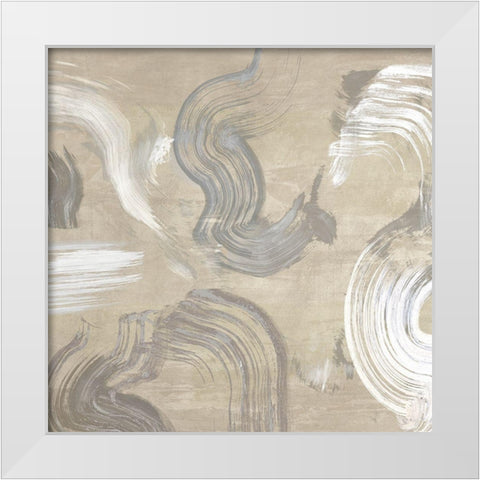 Of Sand and Stone (detail) White Modern Wood Framed Art Print by Ikeda, Haru