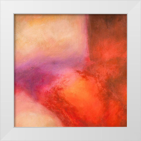 Nirvana I White Modern Wood Framed Art Print by Demos, Jean-Luc