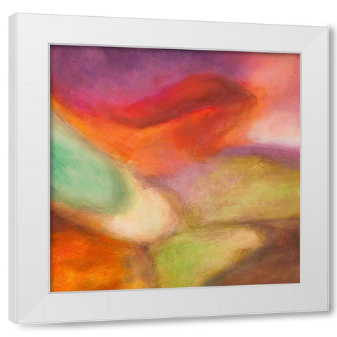 Nirvana II White Modern Wood Framed Art Print by Demos, Jean-Luc